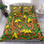 New Zealand Kowhai Flowers Bedding Set Maori Koru Pattern