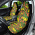 New Zealand Kowhai Flowers Car Seat Cover Maori Koru Pattern