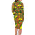 New Zealand Kowhai Flowers Family Matching Long Sleeve Bodycon Dress and Hawaiian Shirt Maori Koru Pattern