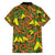 New Zealand Kowhai Flowers Family Matching Puletasi and Hawaiian Shirt Maori Koru Pattern