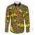 New Zealand Kowhai Flowers Family Matching Puletasi and Hawaiian Shirt Maori Koru Pattern