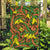 New Zealand Kowhai Flowers Garden Flag Maori Koru Pattern