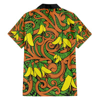 New Zealand Kowhai Flowers Hawaiian Shirt Maori Koru Pattern LT03 - Polynesian Pride