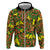 New Zealand Kowhai Flowers Hoodie Maori Koru Pattern