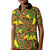 New Zealand Kowhai Flowers Kid Polo Shirt Maori Koru Pattern