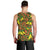 New Zealand Kowhai Flowers Men Tank Top Maori Koru Pattern