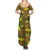 New Zealand Kowhai Flowers Summer Maxi Dress Maori Koru Pattern