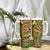 New Zealand Kowhai Flowers Tumbler With Handle Maori Koru Pattern