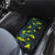 New Zealand Kowhai Flowers Car Mats Maori Koru Pattern With Paua Shell Style