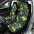 New Zealand Kowhai Flowers Car Seat Cover Maori Koru Pattern With Paua Shell Style