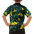 New Zealand Kowhai Flowers Family Matching Puletasi and Hawaiian Shirt Maori Koru Pattern With Paua Shell Style