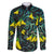 New Zealand Kowhai Flowers Family Matching Puletasi and Hawaiian Shirt Maori Koru Pattern With Paua Shell Style