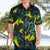 New Zealand Kowhai Flowers Hawaiian Shirt Maori Koru Pattern With Paua Shell Style