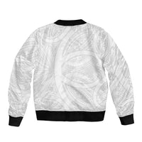 Samoan Tatau Sleeve Zip Bomber Jacket Tattoo Reveal Effect LT03 - Polynesian Pride