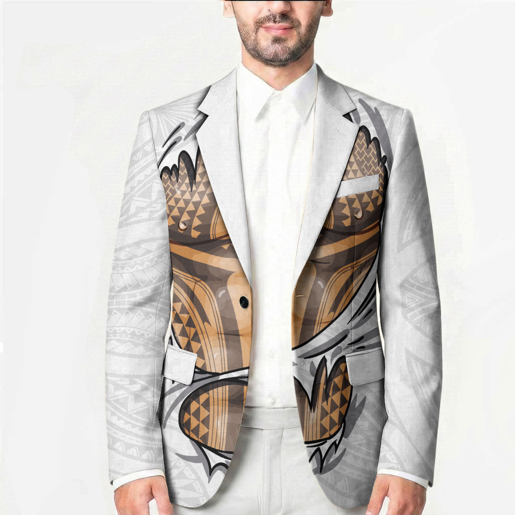 Hawaiian Kakau Blazer Aquaman Tattoo Reveal Effect LT03 - Polynesian Pride