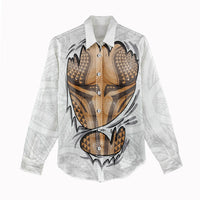 Hawaiian Kakau Women Casual Shirt Aquaman Tattoo Reveal Effect LT03 - Polynesian Pride