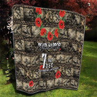 Pearl Harbor Remembrance Day Quilt Memories of December 7 with Red Poppy Lei LT03 - Polynesian Pride