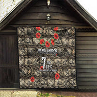 Pearl Harbor Remembrance Day Quilt Memories of December 7 with Red Poppy Lei LT03 - Polynesian Pride