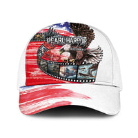 Pearl Harbor Remembrance Day Baseball Net Cap Lest We Forget-The Bald Eagle Remembers LT03 One Size White White - Polynesian Pride
