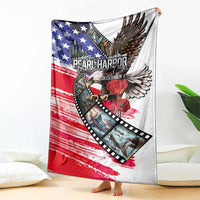 Pearl Harbor Remembrance Day Blanket Lest We Forget - The Bald Eagle Remembers LT03 - Polynesian Pride