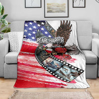 Pearl Harbor Remembrance Day Blanket Lest We Forget - The Bald Eagle Remembers LT03 - Polynesian Pride