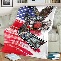 Pearl Harbor Remembrance Day Blanket Lest We Forget - The Bald Eagle Remembers LT03 - Polynesian Pride