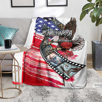 Pearl Harbor Remembrance Day Blanket Lest We Forget - The Bald Eagle Remembers LT03 - Polynesian Pride
