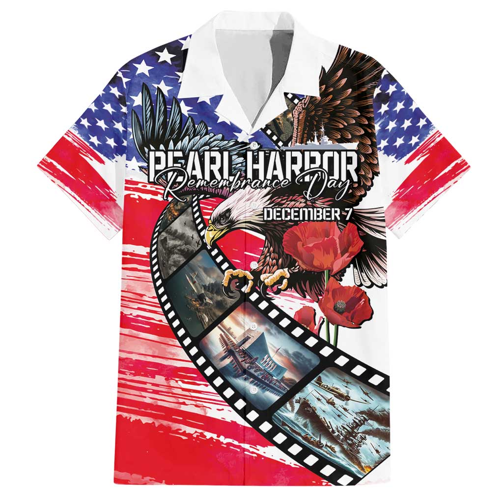 Pearl Harbor Remembrance Day Personalized Hawaiian Shirt Lest We Forget - The Bald Eagle Remembers LT03 White - Polynesian Pride
