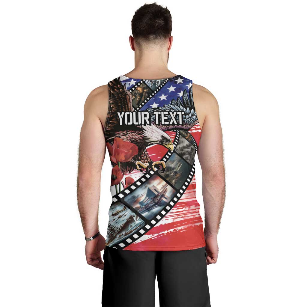 Pearl Harbor Remembrance Day Personalized Men Tank Top Lest We Forget - The Bald Eagle Remembers LT03 - Polynesian Pride