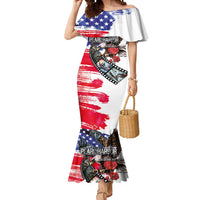 Pearl Harbor Remembrance Day Personalized Mermaid Dress Lest We Forget - The Bald Eagle Remembers LT03 Women White - Polynesian Pride