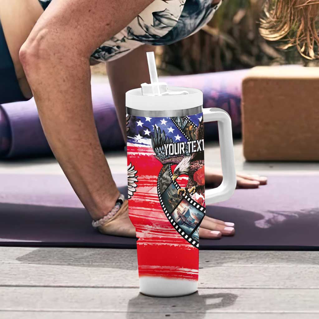 Pearl Harbor Remembrance Day Personalized Tumbler With Handle Lest We Forget - The Bald Eagle Remembers LT03 - Polynesian Pride