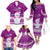 Palau Christmas Family Matching Off Shoulder Long Sleeve Dress and Hawaiian Shirt Snowman Hugs Palau Coat of Arms Maori Pattern Pink Style LT03 - Polynesian Pride