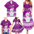 Palau Christmas Family Matching Summer Maxi Dress and Hawaiian Shirt Snowman Hugs Palau Coat of Arms Maori Pattern Pink Style LT03 - Polynesian Pride