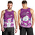 Palau Christmas Men Tank Top Snowman Hugs Palau Coat of Arms Maori Pattern Pink Style LT03 - Polynesian Pride