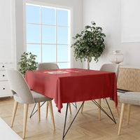 Custom Mate Ma'a Tonga Rugby Tablecloth Ngatu Tribal Motifs Sporty Style LT03 - Polynesian Pride