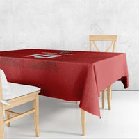 Custom Mate Ma'a Tonga Rugby Tablecloth Ngatu Tribal Motifs Sporty Style LT03 - Polynesian Pride