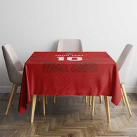 Custom Mate Ma'a Tonga Rugby Tablecloth Ngatu Tribal Motifs Sporty Style LT03 - Polynesian Pride