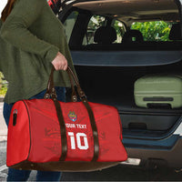 Custom Mate Ma'a Tonga Rugby Travel Bag Ngatu Tribal Motifs Sporty Style LT03 - Polynesian Pride