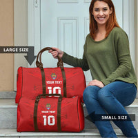 Custom Mate Ma'a Tonga Rugby Travel Bag Ngatu Tribal Motifs Sporty Style LT03 - Polynesian Pride