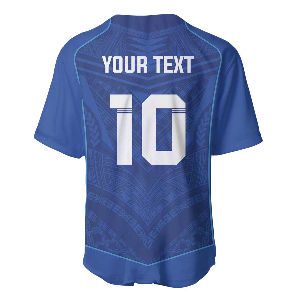 Custom Samoa Rugby Baseball Jersey Tatau Tribal Motifs Sporty Style LT03 - Polynesian Pride