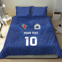 Custom Samoa Rugby Bedding Set Tatau Tribal Motifs Sporty Style LT03 - Polynesian Pride