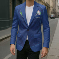 Custom Samoa Rugby Blazer Tatau Tribal Motifs Sporty Style LT03 - Polynesian Pride