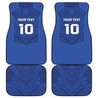 Custom Samoa Rugby Car Mats Tatau Tribal Motifs Sporty Style LT03 - Polynesian Pride