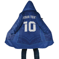 Custom Samoa Rugby Cloak Tatau Tribal Motifs Sporty Style LT03 Unisex Blue - Polynesian Pride