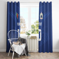 Custom Samoa Rugby Window Curtain Tatau Tribal Motifs Sporty Style LT03 - Polynesian Pride