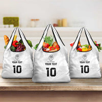Custom Fiji Rugby Grocery Bag Tapa Tribal Motifs Sporty Style LT03 3-pack One Size White - Polynesian Pride