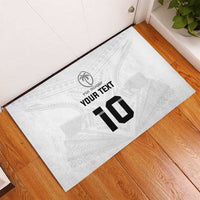 Custom Fiji Rugby Rubber Doormat Tapa Tribal Motifs Sporty Style LT03 - Polynesian Pride
