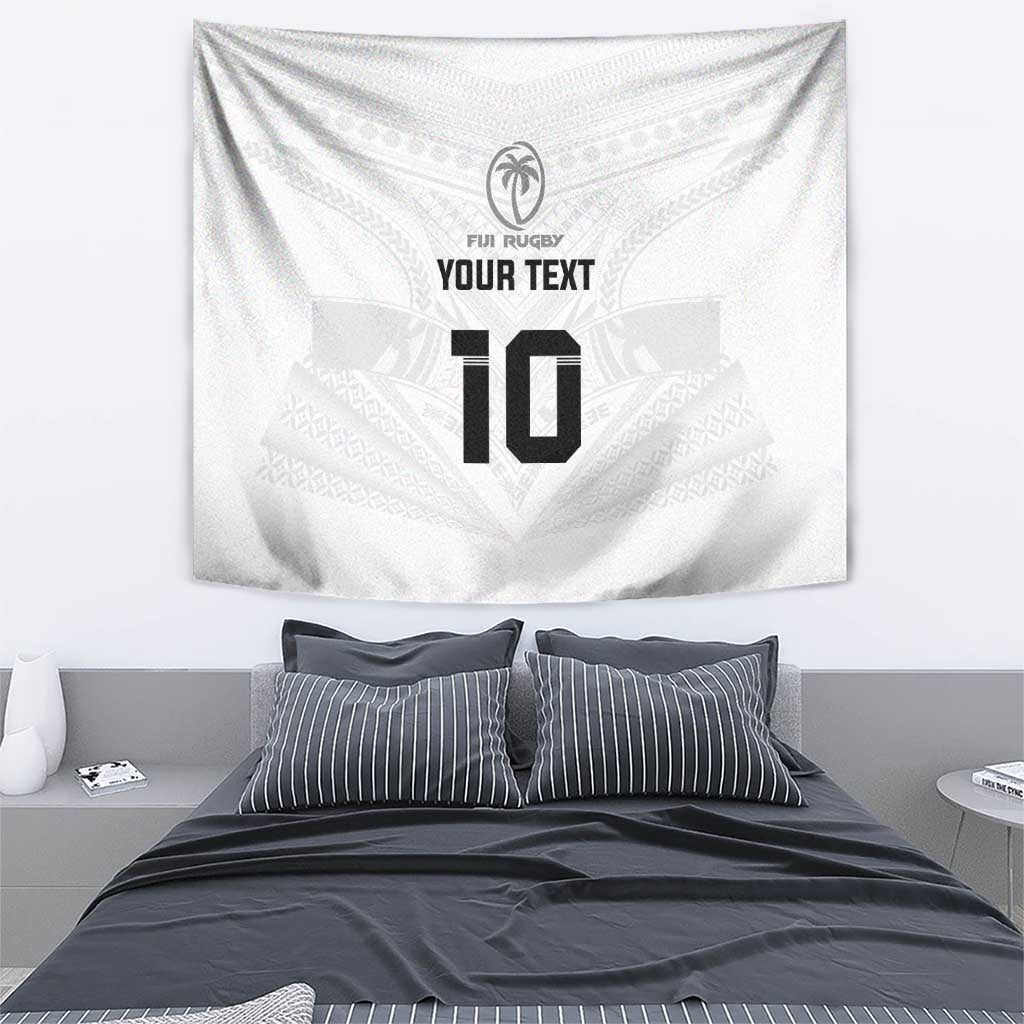 Custom Fiji Rugby Tapestry Tapa Tribal Motifs Sporty Style LT03 - Polynesian Pride