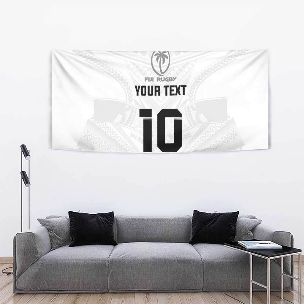 Custom Fiji Rugby Tapestry Tapa Tribal Motifs Sporty Style LT03 - Polynesian Pride