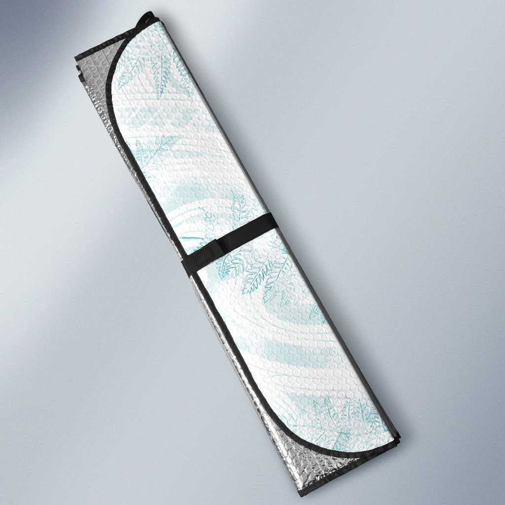 Custom New Zealand Football Auto Sun Shade The Whites-Aotearoa Inspired LT03 - Polynesian Pride